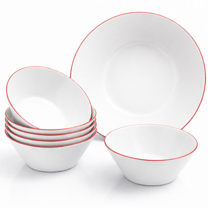 Thun 1794 TOM kompotová souprava červená linka 7 dílná