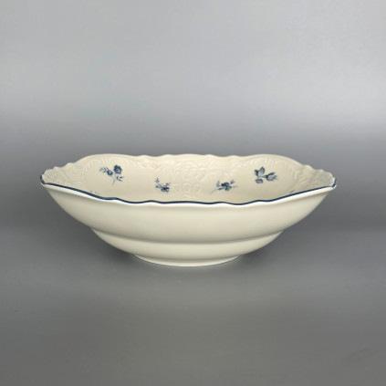Thun 1794 BERNADOTTE mísa kompotová ivory modré růžičky 160 mm