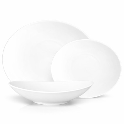 Thun 1794 LOOS talířová souprava bílá 18 dílná