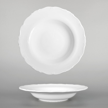 Thun 1794 OPHELIA talíř hluboký bílý 230 mm, II. jakost