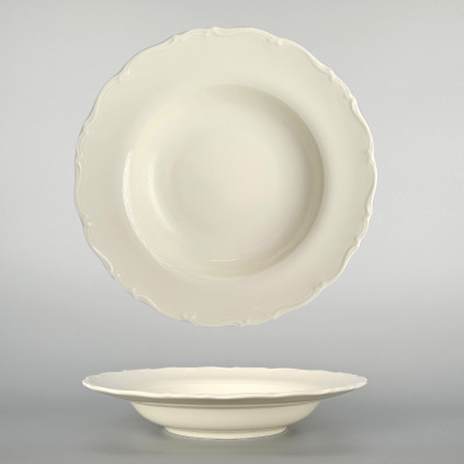 Thun 1794 OPHELIA talíř hluboký ivory 230 mm