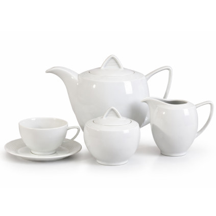 Thun 1794 LEA čajová souprava bílá 17 dílná