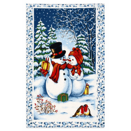Utěrka VÁNOCE sněhuláci 70 cm