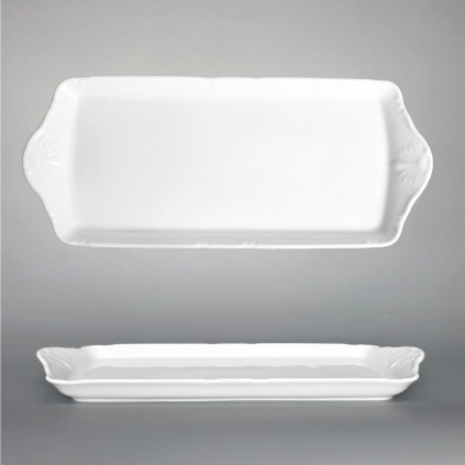 Thun 1794 CONSTANCE servírovací podnos 4-hranný bílý 380 mm, II. jakost