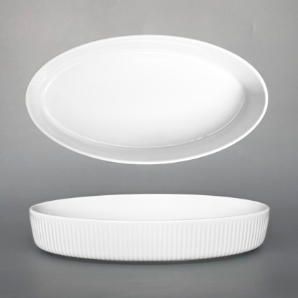 Thun 1794 LINIE fingerfood servírovací mísa oválná bílá 180 mm, II. jakost
