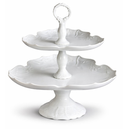 Thun 1794 BERNADOTTE etažérka 3-hranná bílá