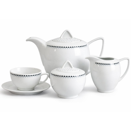 Thun 1794 LEA čajová souprava modrá 17 dílná