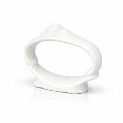 Thun 1794 BERNADOTTE kroužek na ubrousek bílý