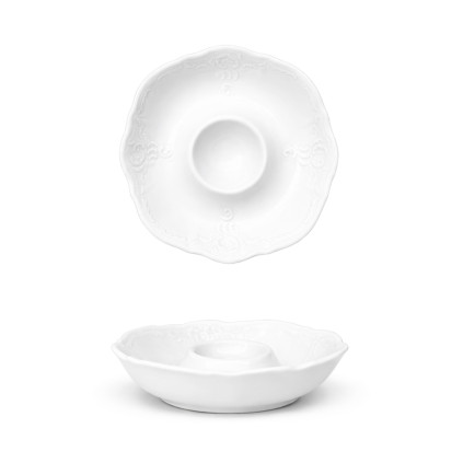 Thun 1794 BERNADOTTE talířek na vejce bílý