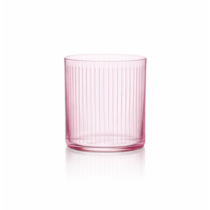 Crystalex PURE LINE sklenice světle růžová 350 ml / 2 ks