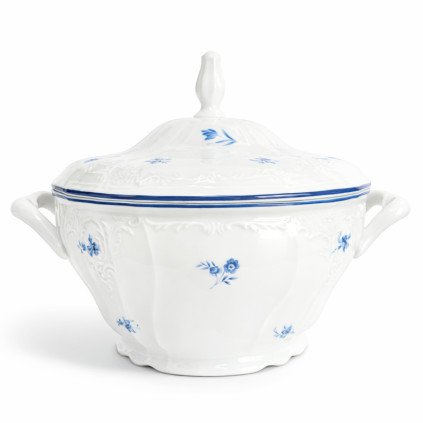 Thun 1794 BERNADOTTE polévková mísa modré růžičky 2500 ml