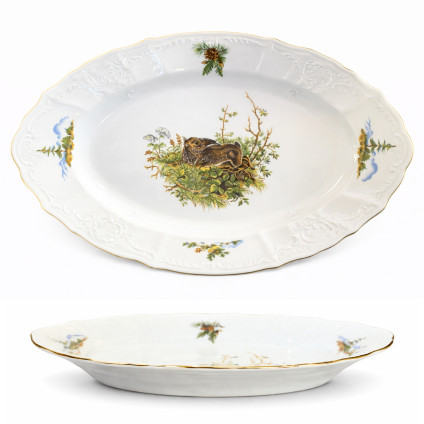 Thun 1794 BERNADOTTE servírovací ovál myslivecká 340 mm