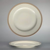 Thun 1794 NINA talíř mělký ivory s hnědým lemem 270 mm, II. jakost