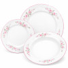 Thun 1794 BERNADOTTE talířová souprava růžová 18 dílná