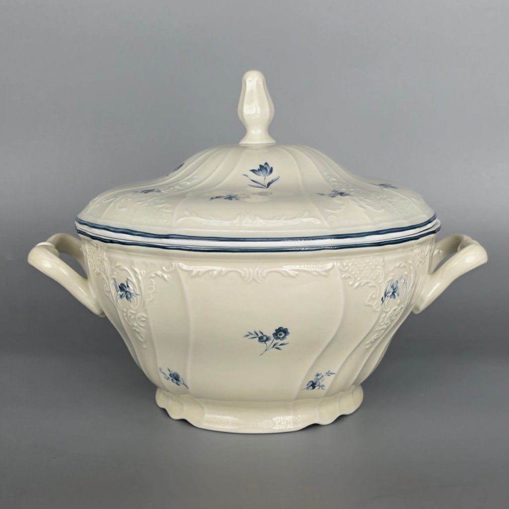 produkty 2025 09 Thun 1794 BERNADOTTE polievková misa ivory modré rúžičky 2500 ml