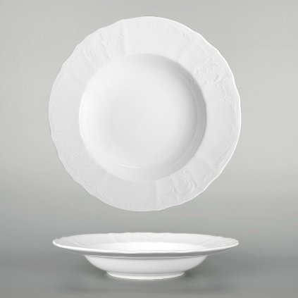 Thun 1794 BERNADOTTE tanier hlboký biely 230 mm, II. akosť