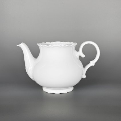 Thun 1794 OPHELIA kanvica na čaj biela bez veka 1200 ml, II. akosť