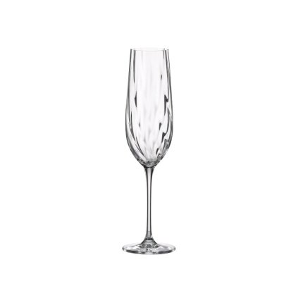 Crystalite Bohemia URIA OPTIC poháre na šampanské 270 ml / 6 ks
