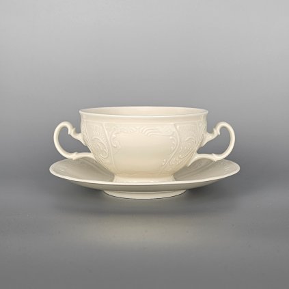 Thun 1794 BERNADOTTE šálka s uškami a podšálkou ivory 360 ml