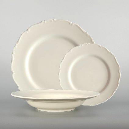 Thun 1794 OPHELIA tanierová súprava ivory 18 dielna
