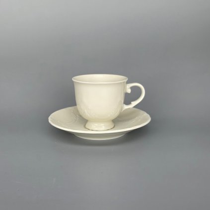 Thun 1794 VICOMTE šálka espresso s podšálkou ivory 70 ml, II. akosť