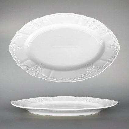 Thun 1794 BERNADOTTE servírovací ovál biely 390 mm