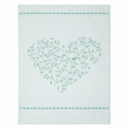 Utierka SRDCE zelená 70 cm