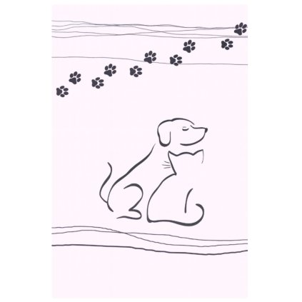 Utierka MAČKA A PES 71 cm