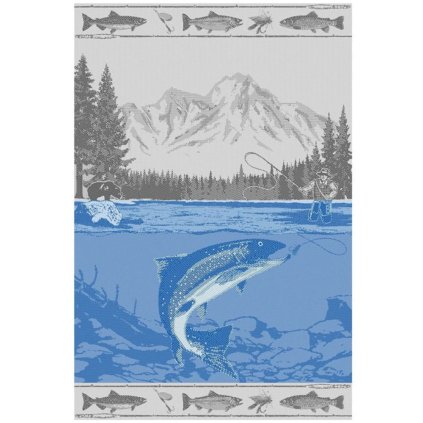 Utierka RYBA sivomodrá 75 cm