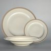 Thun 1794 NINA talířová souprava ivory s hnědým lemem 18 dílná, II. jakost