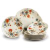 Thun 1794 BERNADOTTE koláčová súprava ivory farebné kvety 7 dielna