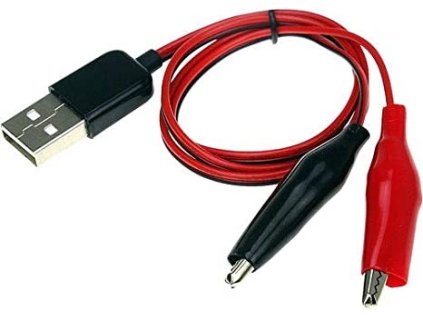 kk025 usb kabel s krokosvorkami