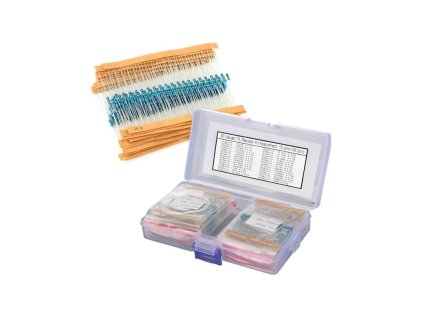 Sada rezistorov 1/4W 1% 600ks v krabičke