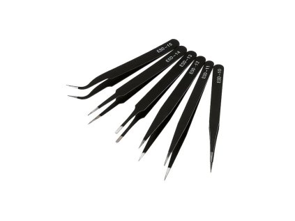 Antistatické pinzety 6ks SET