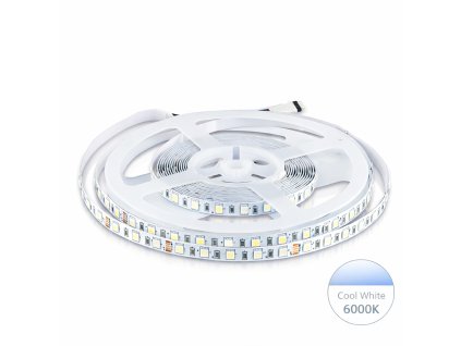 5m LED studená biela