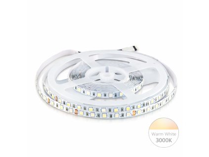 5m LED tepla biela