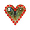 LED Srdce DIY stavebnica s 22 LED diódami