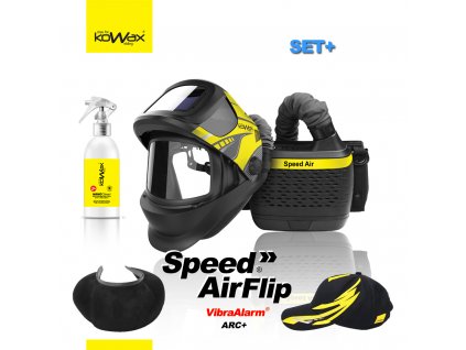 Filtračně ventilační jednotka SET 2 KOWAX Speed Air + kšiltovka+nano čistič+kukla Flip ARC+ SET 1