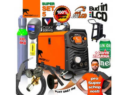 PANTERMAX® SET MIG 230LCD Svař. invertor MIG/TIG/MMA, set 05Sc