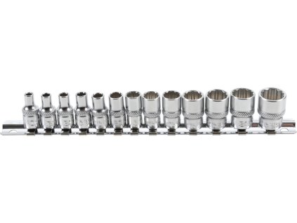 Sada hlavic 1/4″ 12hranné, 4-14mm