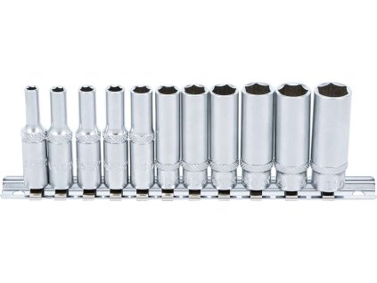 BGS Sada hlavic 1/4″ 4-13mm prodloužené