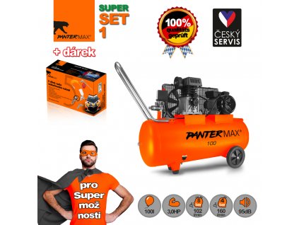 PANTERMAX® AirFlow® 100 Kompresor olejový, SET 1