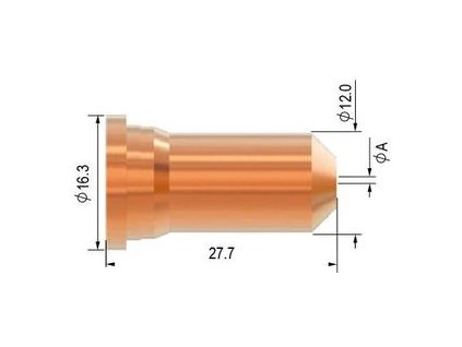 Tryska 1,0mm 40-50A