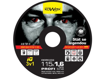 Řezný kotouč KOWAX IQ 3v1 115x1,6