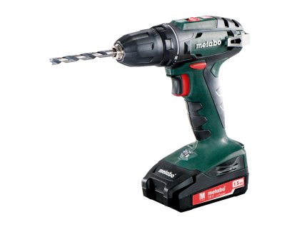METABO BS 18 (602207550) akU. vrtací šroub. 18V 2x1.5Ah Li-Ion; Nabíječka SC 30; Plastový kufr