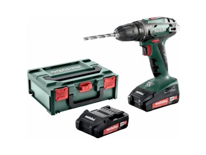 METABO BS 18 (602207560) AkU. vrtací šroub. 18V 2x2,0Ah Li-Ion; Nabíječka SC 30; Plastový kufr