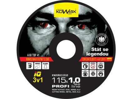 Řezný kotouč KOWAX IQ 3v1 115x1,0