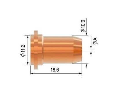 Tryska 1,0mm standard 18.6mm
