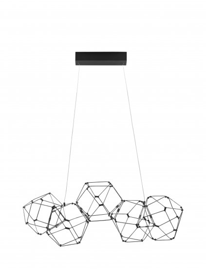 LED luster Nebula 84 čierne