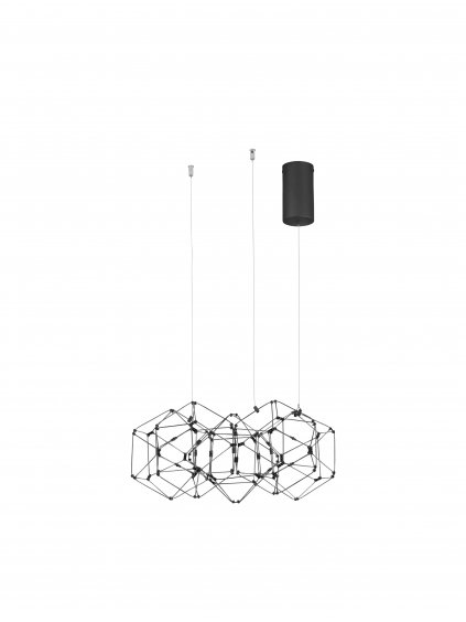 LED luster Nebula 49 čierne